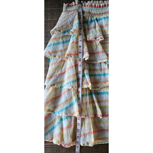 Lovers and Friends Womens Liv Mini Dress Small Spring Rainbow Layered Ruffles - Picture 9 of 12